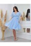 Short Sleeve Straight Chiffon Dress - 2