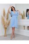 Short Sleeve Straight Chiffon Dress - 4