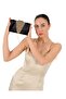 Special Design Black Satin Gold Stone Evening Bag Evening Bag Engagement Wedding Bag - 6