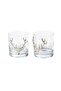 Deer Figured Whiskey Glass Single / Sliver Deer Figured Glass - 2