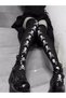 Over the Knee Cotton Gothic Socks Over the Knee Cotton Socks Long Socks