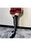 Over the Knee Cotton Gothic Socks Over the Knee Cotton Socks Long Socks - 8