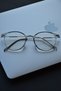 Gianna Unisex Women Men Blue Light Protected Blue Block Transparent Smoked Oval Vintage Glasses - 5