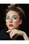 Maria unisex oval round gold blue light protected blue block vintage retro glasses - 4