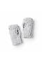 Gray Puffy Gloves Trend Design Hand Knitted Winter Fashion Scandinavian Style Accessory Fingerless - 4