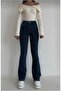 Penelope High Waist Flared 5 Pocket Washed Lycra Zippered Slim Flexible Jeans
