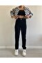 Lisa Mom Black Relaxed Fit Comfort High Waist Jeans