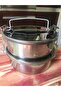 2-Layer Food Carrying Container Stainless Lunch Box 12x6cm - 3