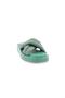 Women's Cross Banded Thick Sole Slippers Green Parachute 11633108 - 2
