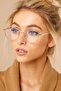 Maria unisex oval round gold blue light protected blue block vintage retro glasses