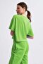 Green Sweatpants Organic Lace-up Women's Regular Fit - 4