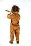 Camel Velvet Collared Jumpsuit with 3 Pockets - 5