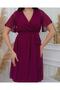 Short Sleeve Straight Chiffon Dress - 2