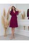 Short Sleeve Straight Chiffon Dress - 5