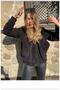 Hooded Plush Cardigan with Zipper Pockets