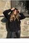 Hooded Plush Cardigan with Zipper Pockets - 4