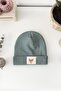 Ribbed Fox Label Green Beret