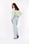 Light Snow Lycra Super High Waist Loose Jeans Palazzo Trousers - 6