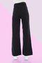 Anya Women's Casual Fadeless Black Super High Waist 90s Wide Leg Comfort Lycra Palazzo Jeans - 6