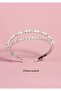 Pearl and Crystal Embroidered Bridal - Engagement Crown - Hair Accessory - 2