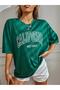 Large Size Special Design California West Coast Printed 2023 Summer Season Oversize T-Shirt - 6