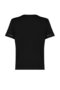Siyah %100 Pamuk İşleme Detaylı Basic Bisiklet Yaka Örme T-Shirt TWOSS23TS00012 - 8