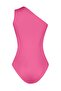 Pembe Asimetrik Yaka Cut Out Detaylı Esnek Çıtçıtlı Örme Body TWOSS23BD00014 - 8
