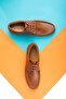 Jazzy Genuine Leather Men's Casual Shoes Tan - 6