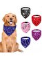 Pet Dog Collar Collar Bib Scarf No 420 Blue Large Size