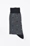 Men's Anthracite-black Patterned Socket Socks - 3