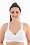 Unpadded, Wireless, Uncuped, Elasticated Bottom Cotton Jersey Shaping Minimizer Bra 1010