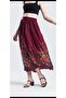Women's Elastic Waist Long Skirt - 2