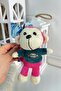 Figured Large Plush Peg Buckle Pink Sbt1472