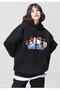 Hakatumoda Sanrio Black Hooded Sweatshirt