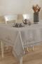 مفرش طاولة كتان أنيق مطرز