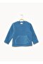 Plain Boy's Blue Sweatshirt Back Demhu