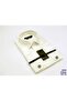 Cream 8 Drop Micro Fabric Slim Fit Men's Shirt with Cufflinks - 197-10 - 2