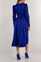 Double Breasted Neck Crepe Fabric Midi Length Belted Evening Dress Wedding Engagement Promise Graduation - 5