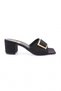 Women's Tebant Buckle Heeled Slippersblack Scuba 758122715