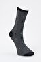 Men's Anthracite-black Patterned Socket Socks
