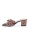 Woman's twist buckle slipper coffee velvet 758132715 - 3