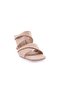 Women's Thick Banded Goblet Heeled Slippers Nude 61513372 - 2