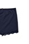 Navy Blue Lace Detailed Cotton Women's Tights Shorts - 2