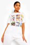 تي شيرت كبير الحجم مطبوع عليه شخصيات لوني تونز - 4
