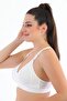 Unpadded, Wireless, Uncuped, Elasticated Bottom Cotton Jersey Shaping Minimizer Bra 1010 - 3