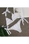 Stone Buckle Detailed Bikini Set - 3