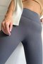    Women's High Waist Ribbed Leggings