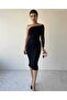 One Sleeve Half Off Shoulder Tulle Dress