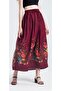 Women's Elastic Waist Long Skirt - 3