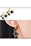 Stainless Steel Shakira Style 3 Star Women Earrings 2.5 cm - 2